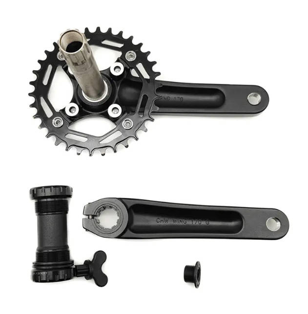 Apa keunggulan signifikan paduan aluminium AL6061-T6 tempa dibandingkan material lain dalam penerapan Set Chainwheel & Crank Sepeda Tunggal MTB?